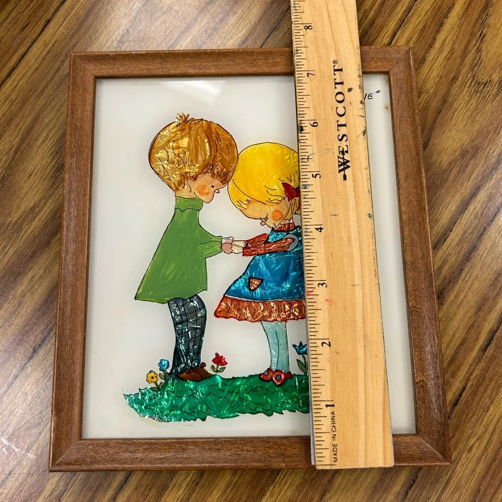 Vintage FIRST LOVE Foil Picture